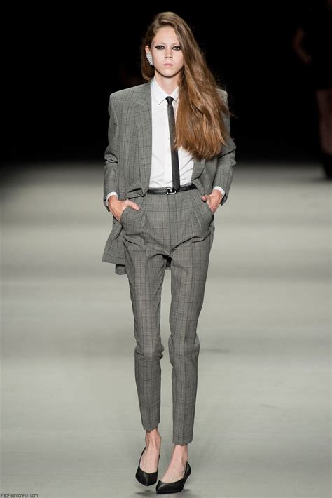 ysl suit woman